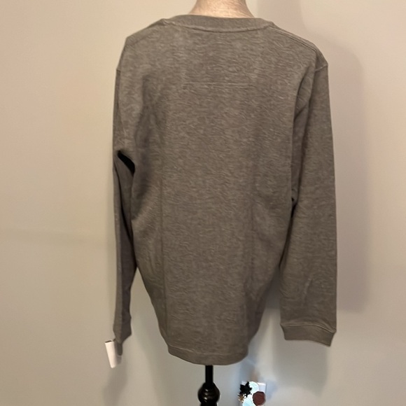 Quicksilver Waterman Collection Long Sleeve Pullover Sweatshirt Mens Medium Gray - Picture 7 of 10